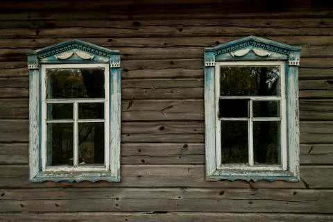 View on the window in courtyard Foto stock