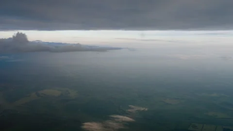 View from the window during the flight Stock Footage 315137939