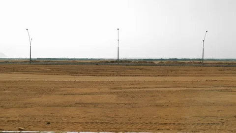 View From The Window Of A Fast-Moving Car Stock Footage 96064450