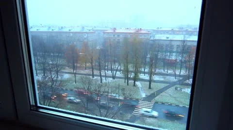 View from window Stock Footage 12438859