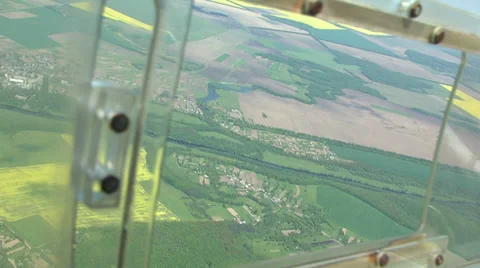 View from the window glider 2 Stock Footage 38334927