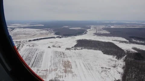 View from the window of the helicopter Stock Footage 58518554