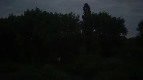 View from window of high-speed train on landscape of beautiful nature wild field Video stock 159169113