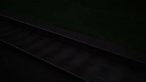 View from window of high-speed train on landscape of beautiful nature wild field Stock Footage 159371395