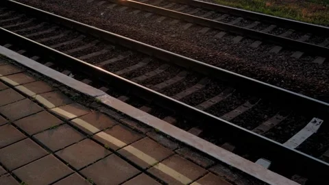 View from window high-speed train on landscape of beautiful nature wild field Stock Footage 159623241