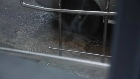 View from the window of a house at the rain, raindrops Stock-Footage 331933382
