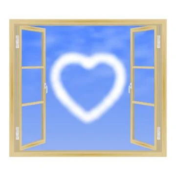 View from the window Stock Illustration