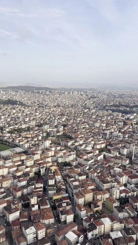 View from the window of a landing plane Video stock 320251888