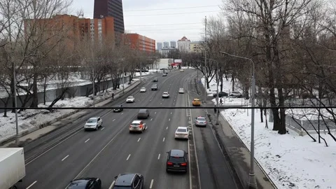 View  From Window Of Moving Train (3) Stock Footage 232808151