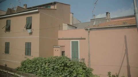 View from the window of a moving train Video stock 59854348