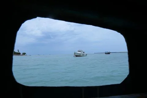 View from a window overlooking Stock Photos