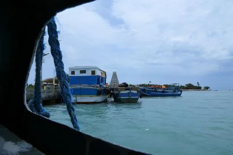 View from a window overlooking Stock Photos