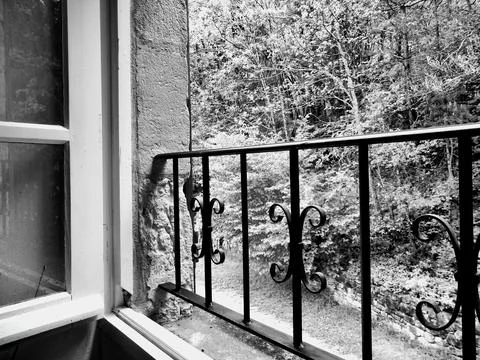 View from a window. Stock Photos