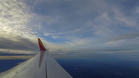 The view from the window of a plane Stock Footage 82045410