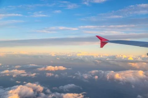 View from the window of the plane Stock Photos