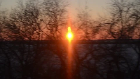 The view from the window of the railway carriage 動画素材 129711422