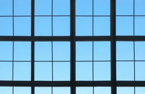 View from the window through the window frame Stock Photos