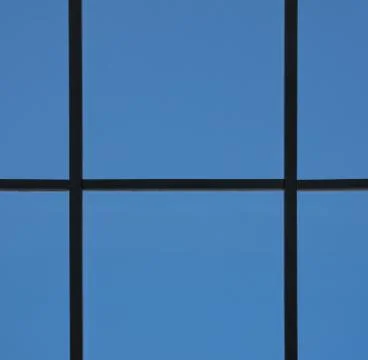 View from the window through the window frame Stock Photos