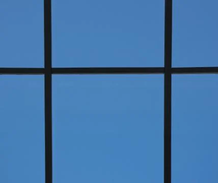 View from the window through the window frame Stock Photos