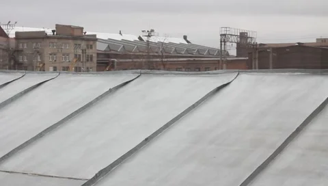 View from the window into the yard Stock Footage 4709730