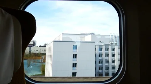 View from windows of Shinkansen high speed train in Japan Stock Footage 74923243