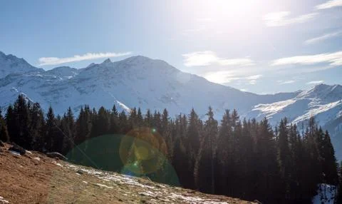 View on winter Alps Stock Photos