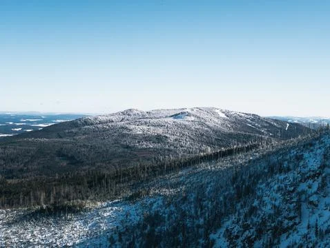 View of winter landscape Stock Photos