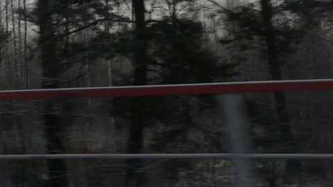 View from the winter train_2, high bitrate Stock Footage 122674753