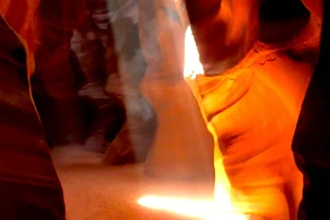 View Within Antelope Canyon Stock Footage 11803989