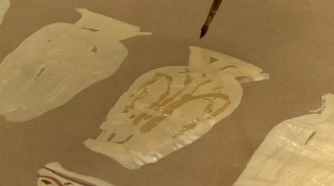 View of working process in ceramist studio Stock Footage 67503389