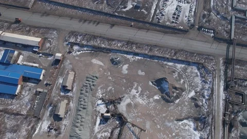 View of a working thermal power plant Vídeo Stock 172547417