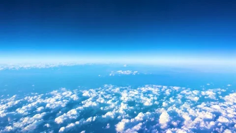 View of the world from an airplane window Stock Footage 143899195