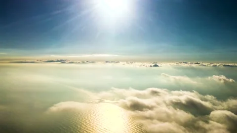 View of the world from an airplane window Stock Footage 143899352