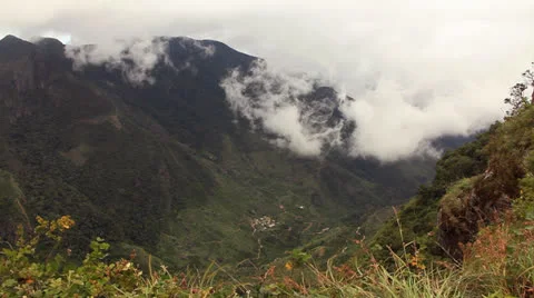 The view from " World's End" in Sri Lanka. Stock Footage 24808765