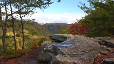 A  view of the WV Mountains Stock Footage 8838893