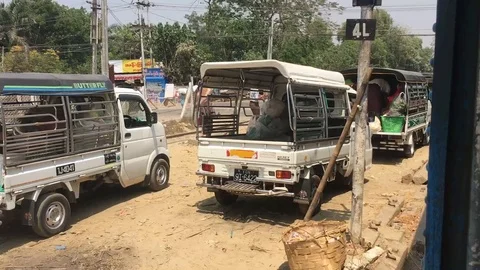 View from Yangon Train Stock Footage 97668594