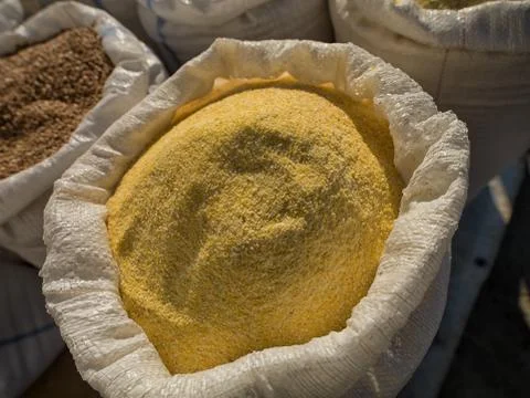 View of yellow spice Foto stock