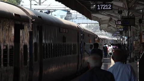 View of Yesvantpur railway station. Stock Footage 124659930