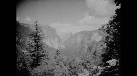 View of Yosemite National Park Stock Footage