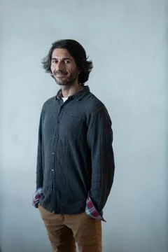 View of a young man with smartphone Stock Photos