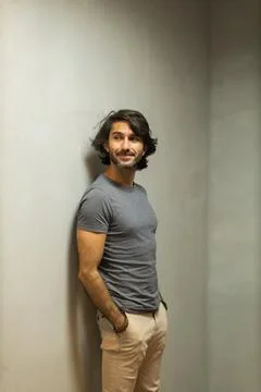 View of a young man with smartphone Stock Photos