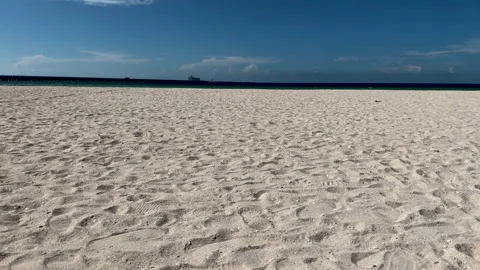 View of Yucatan beach of Progreso Stock Footage 159523323