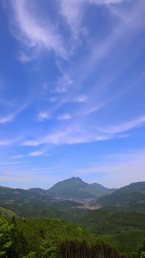 View of Yufuin (Yufuin, Yufu City, Oita Prefecture) Stock Footage 341953650
