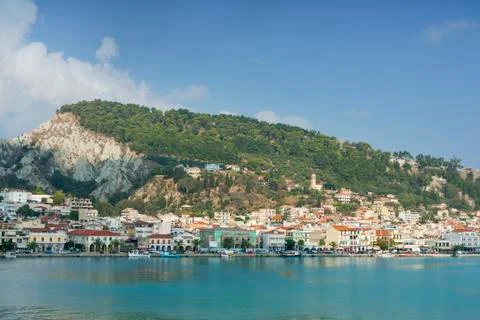 View of zante town in greece Stock Photos