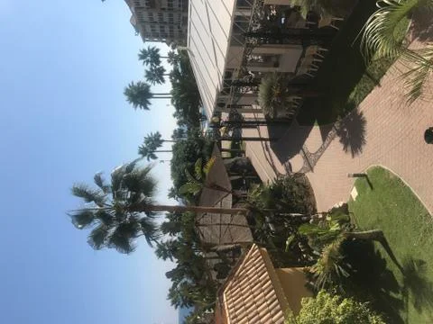 View to a zen backyard Stock Photos