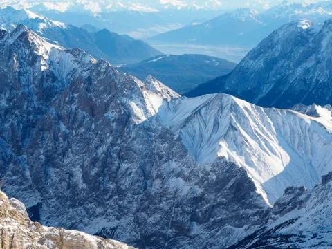 View from Zugspitze Stock Photos