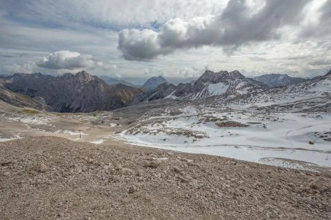View of the Zugspitzplatt Stock Photos