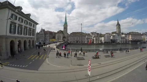 View on Zurich 4K Stock Footage 49314476