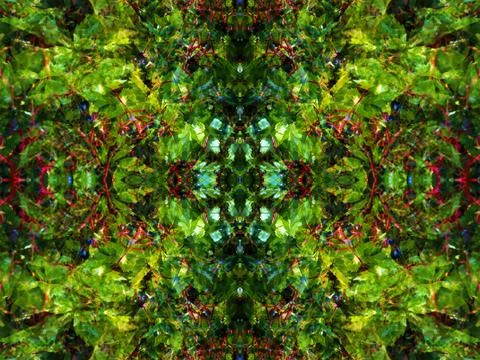 Viewed in a kaleidoscope Foto stock