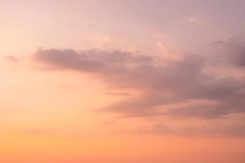 Viewed from underneath of beautiful Stratocumulus clouds in sunset concept fo Stock Photos